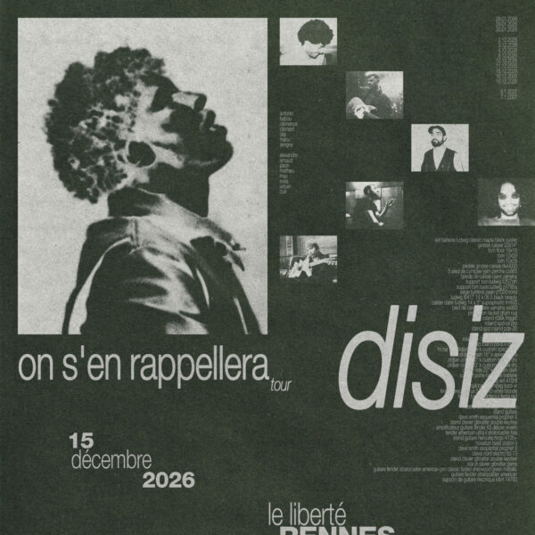 Affiche Disiz en concert au Liberté