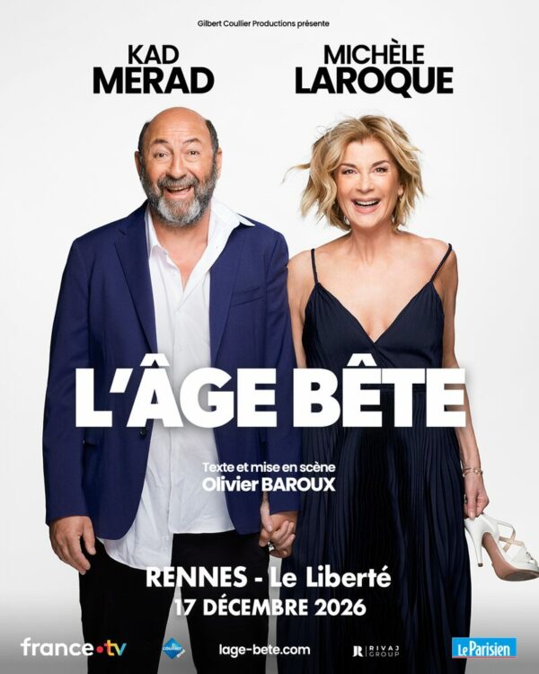 Affiche Michèle Laroque et Kad Merad en concert au Liberté