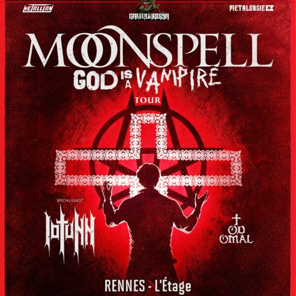 Moonspell en concert à L'Étage le Mer 10 mars